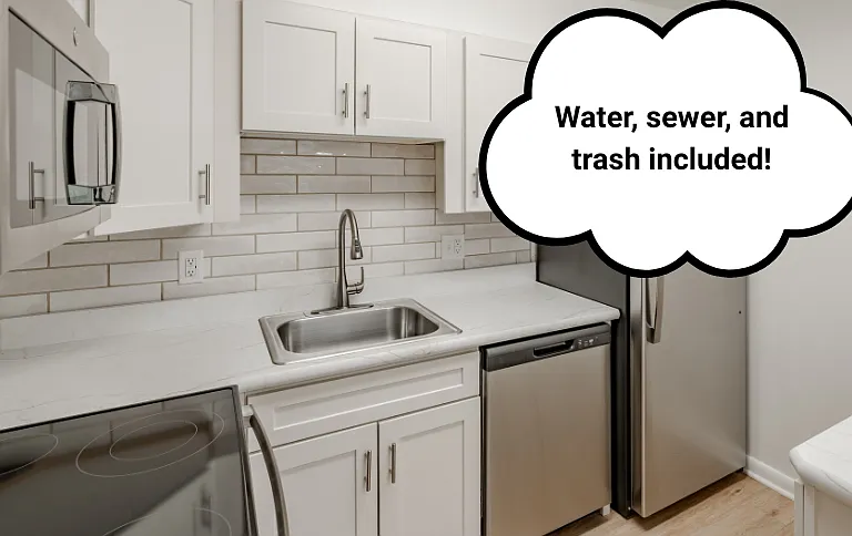 Prestige Kitchen Style (shown here in a 1-bedroom floor plan)