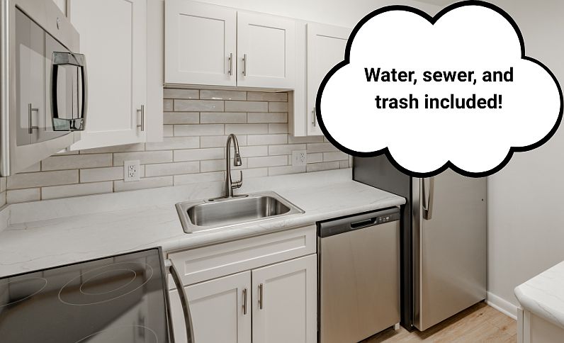 Prestige Kitchen Style (shown here in a 1-bedroom floor plan)