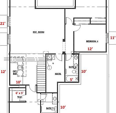 Basement measurements