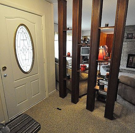 Newer front door and hardware welcome you home.