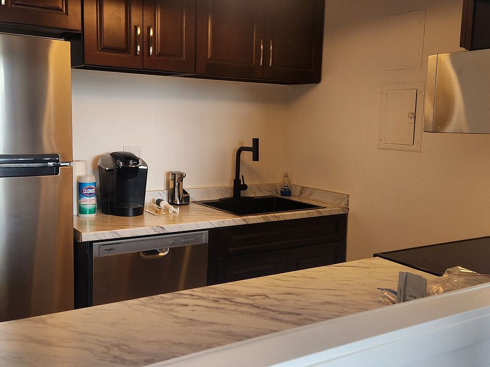 Newly renovated kitchen with All new appliances: new dishwasher, new garbage disposal, new refrigerator