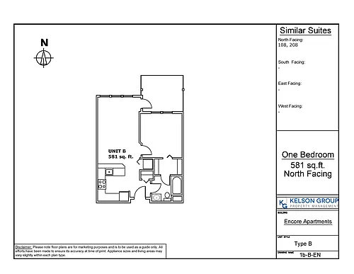 Floor plan 1 Bedroom