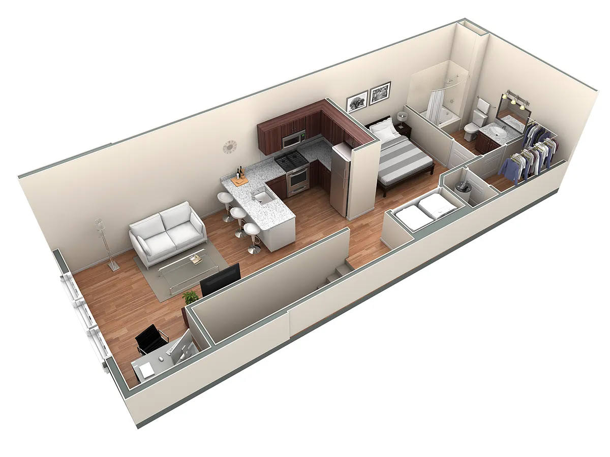 Floor plan Studio Grand Overlook