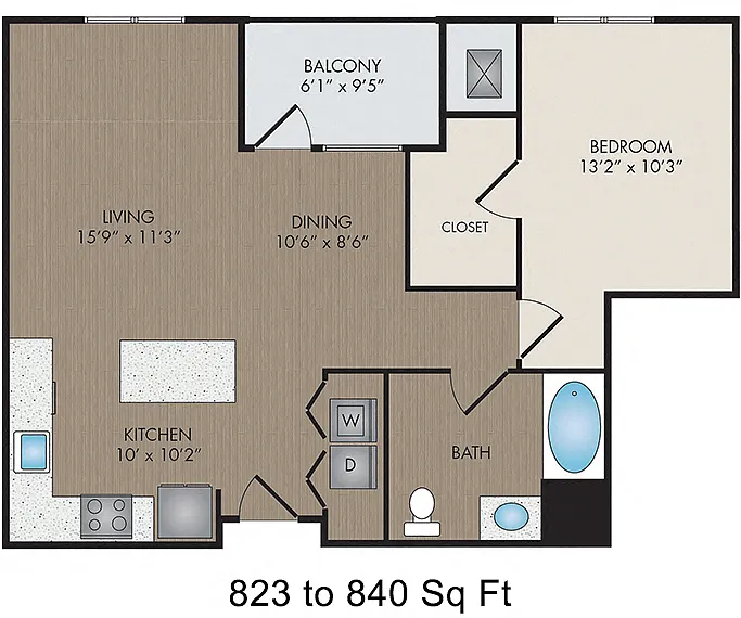 Floor plan Fresco I - IV