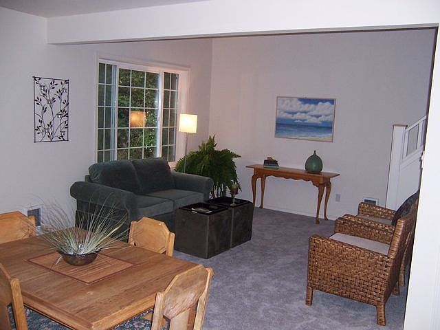 dining area and living room
