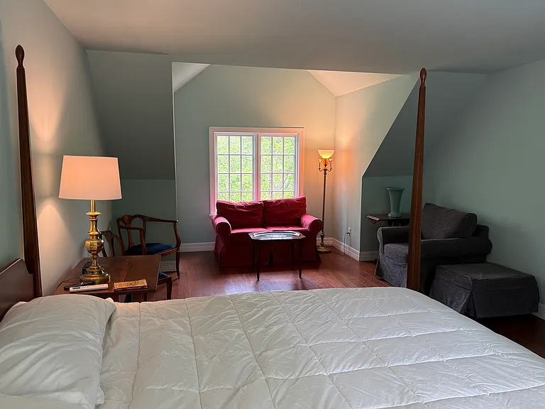 Sitting area of primary bedroom