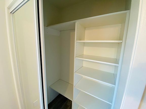 You can adjust the shelves and hanging space as you like.