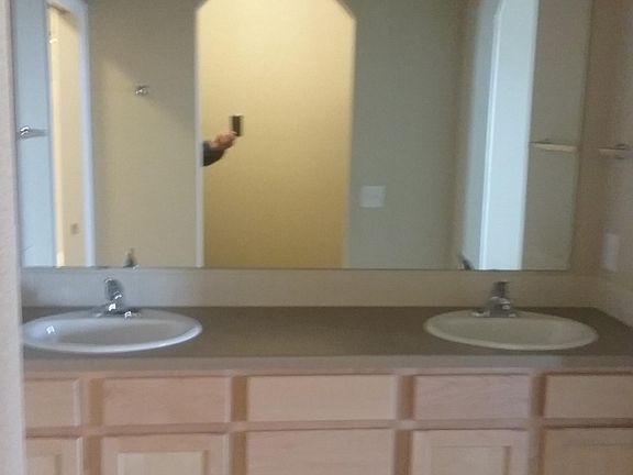 Primary bath with double vanity