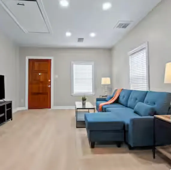 Open Concept Living room- Opens to Kitchen and Eat-In kitchen area.