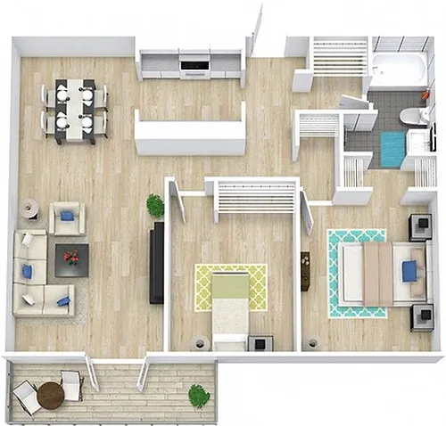 Floor plan 2x1 Vision Upgraded