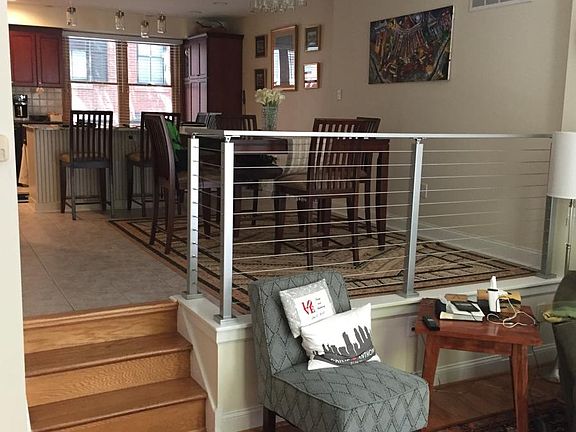 from the living room to the dining room