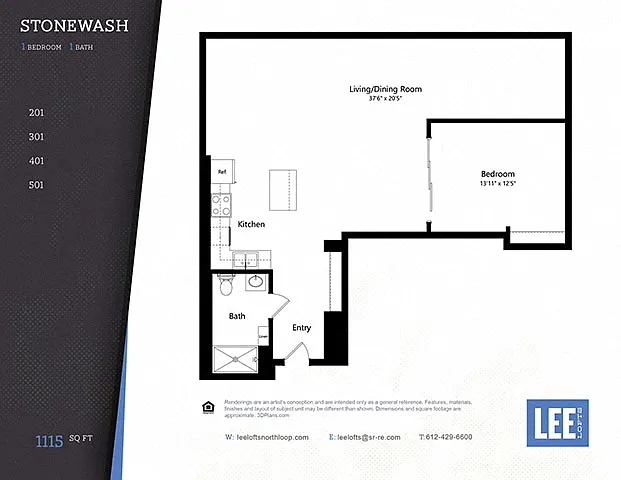 Floor plan Stonewash