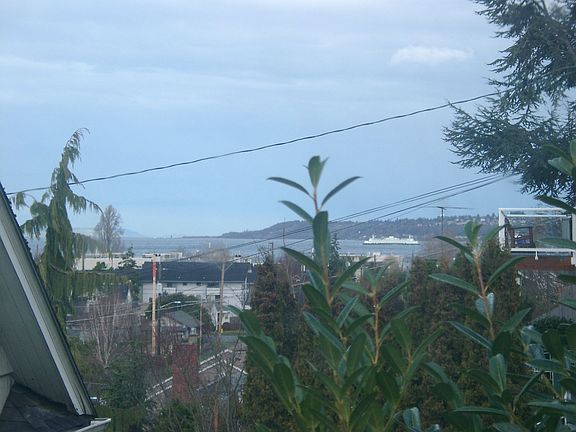 View of Ferry from Kitchen Sink