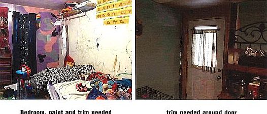 3 bedroom and back door