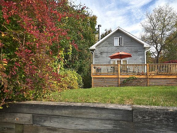 retaining wall and deck