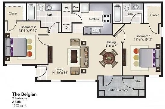Floor plan The Belgian