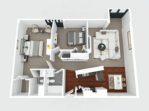Floor plan 2 Bed 2 Bath