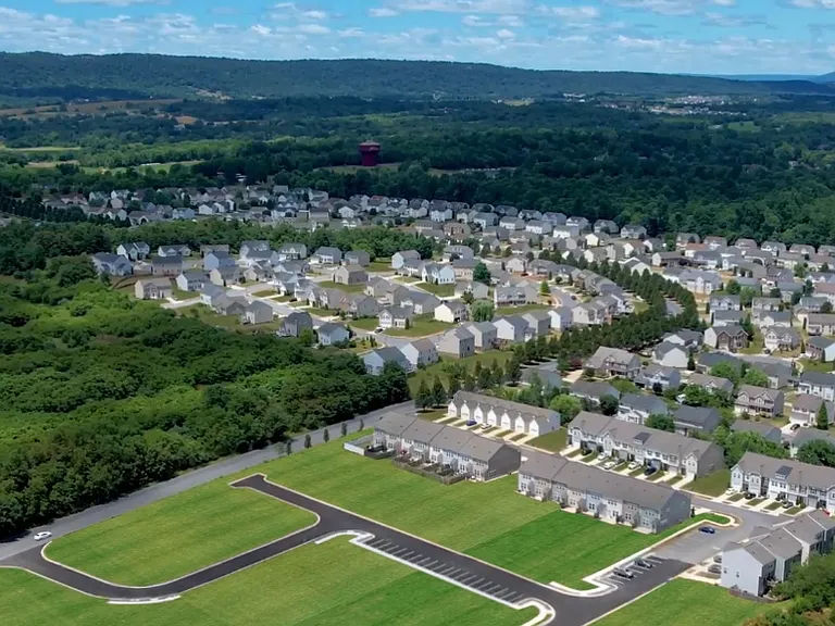 Community drone shot
