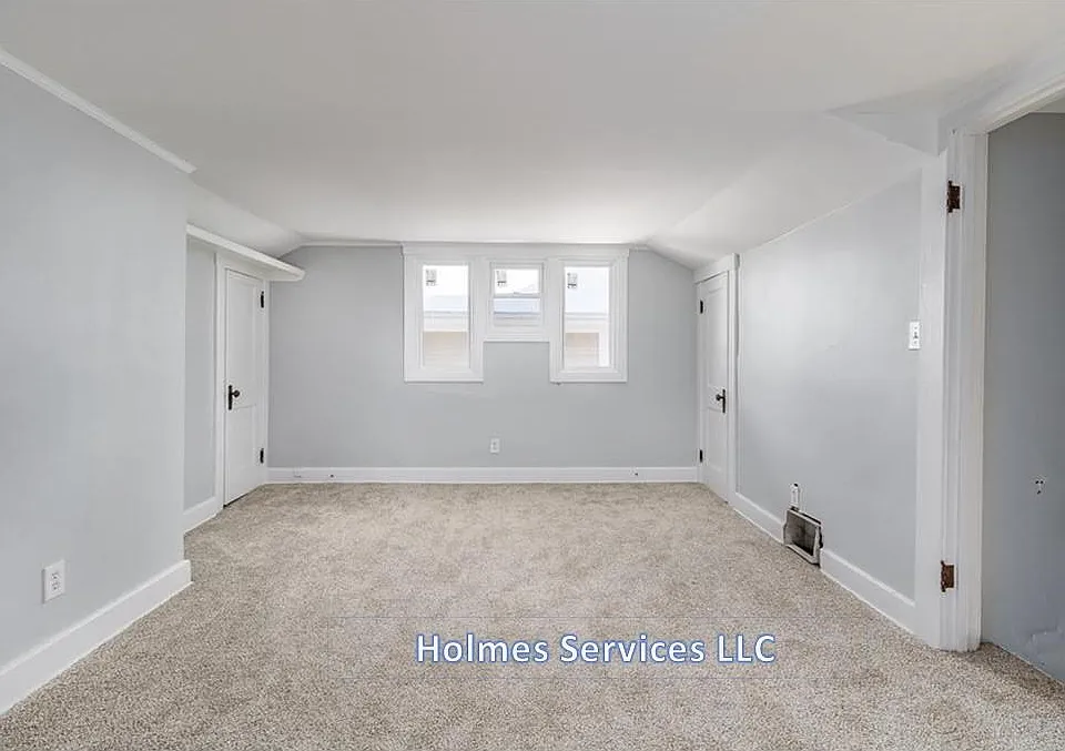 View of living room from kitchen.