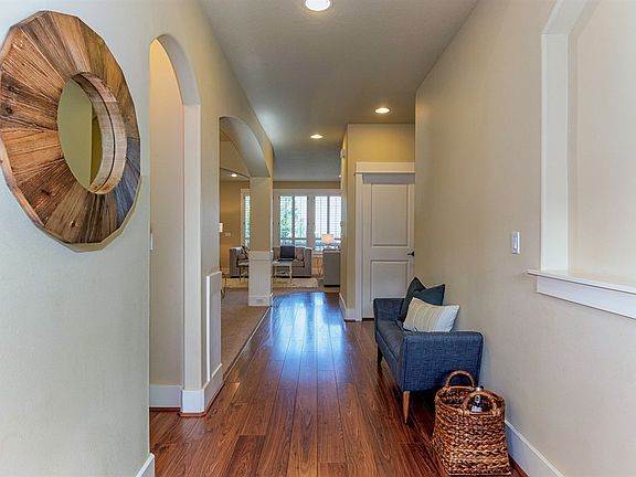 Entry Hall w Lit Art Display