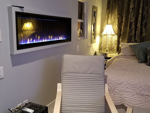 Beautiful fireplace and heater