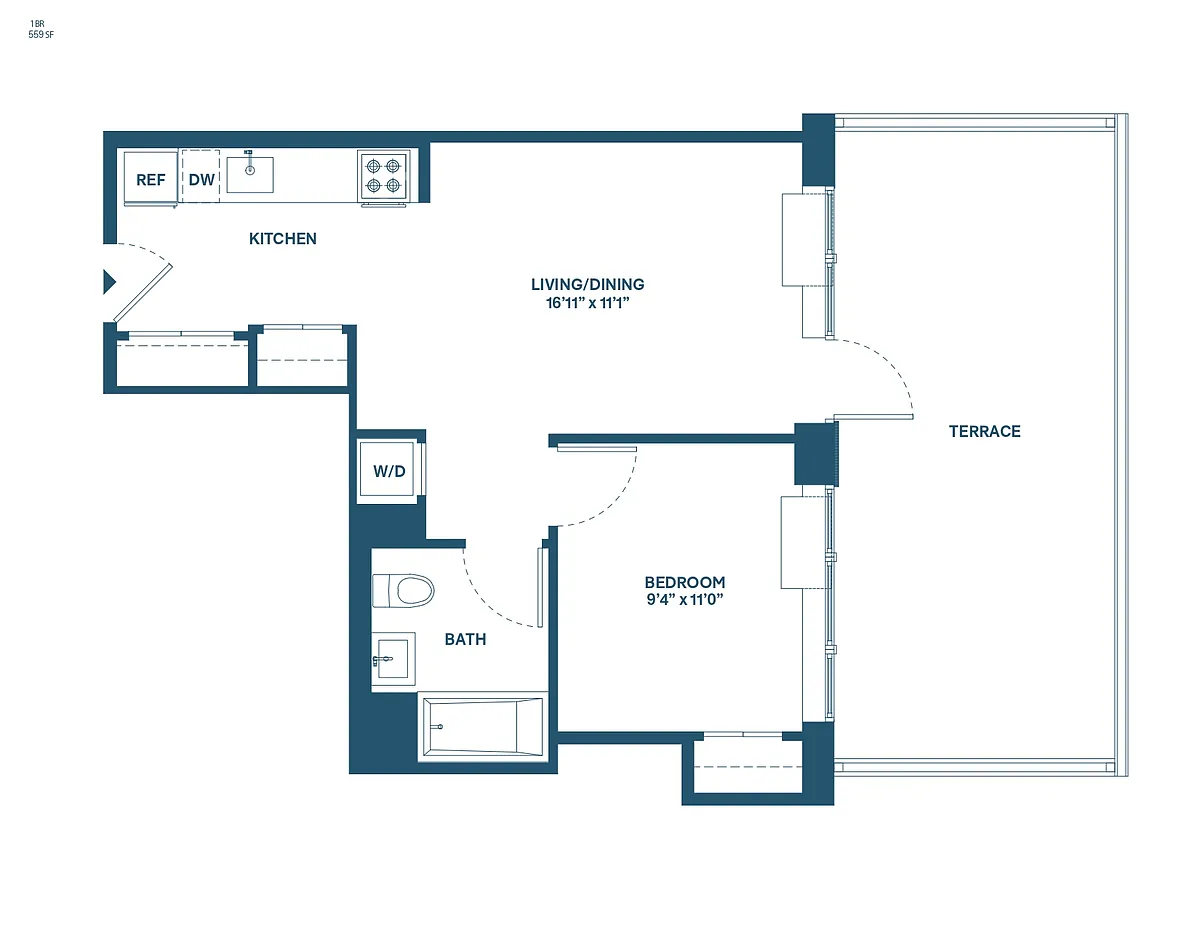 Floor plan A01F