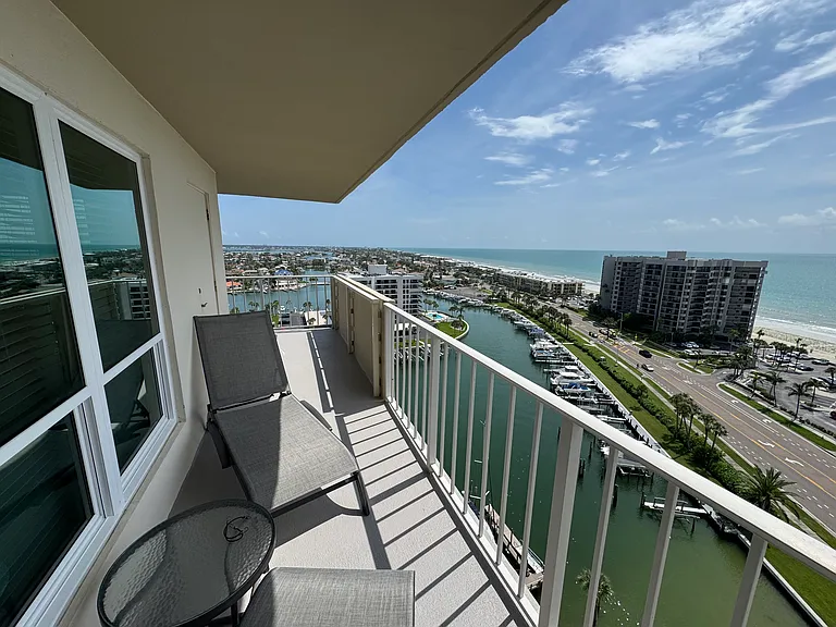 Balcony view looking south