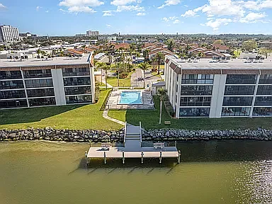 Areal view - Unit is second floor building on left of pool
