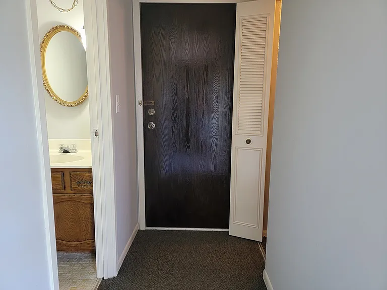 half bath and rear door