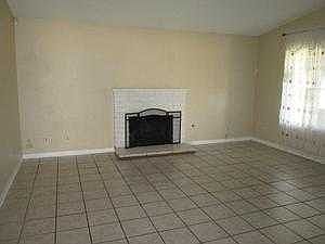 Living room fireplace
