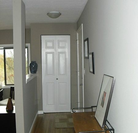 Roomy entry with coat closet