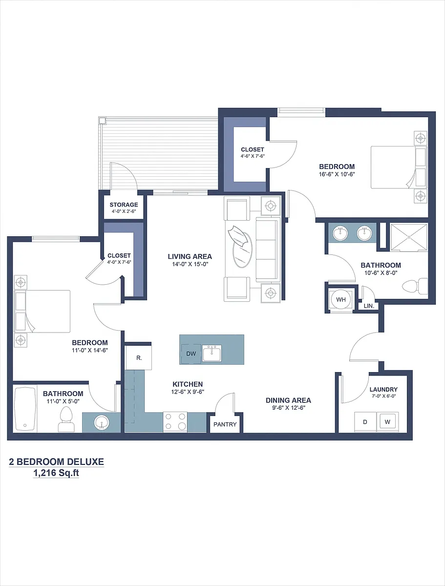 Floor plan 2B
