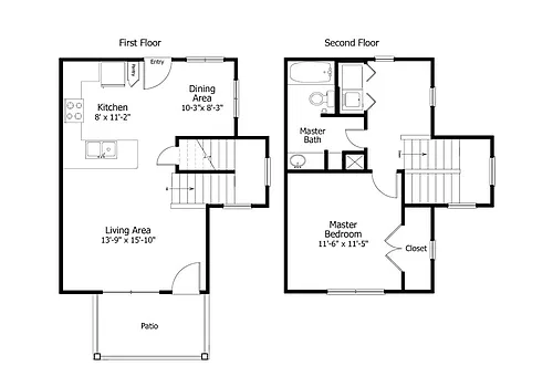 Floor plan Oaks 3THA1.2