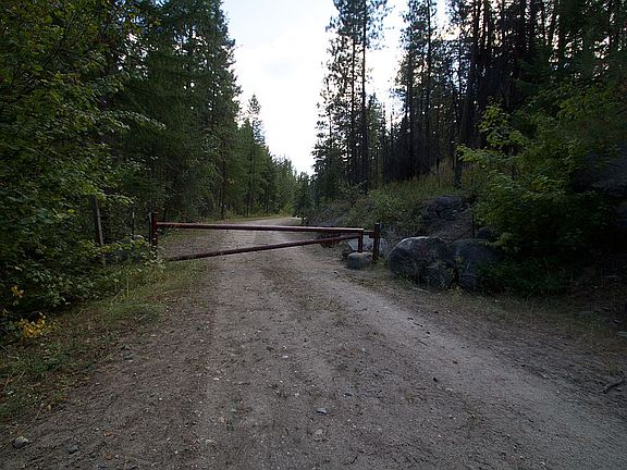 Private access road to DNR land