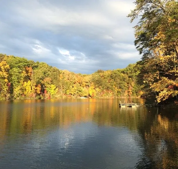 View of dock from the water.