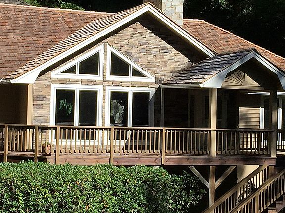 Front of house - stone