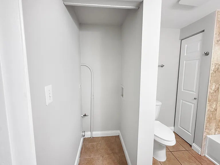laundry hook-up in bathroom