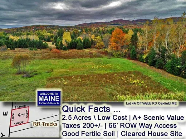 Lot 4A Off Webb Road, Oakfield, ME 04763