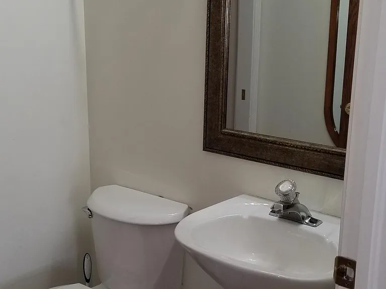 Half bath on main level.