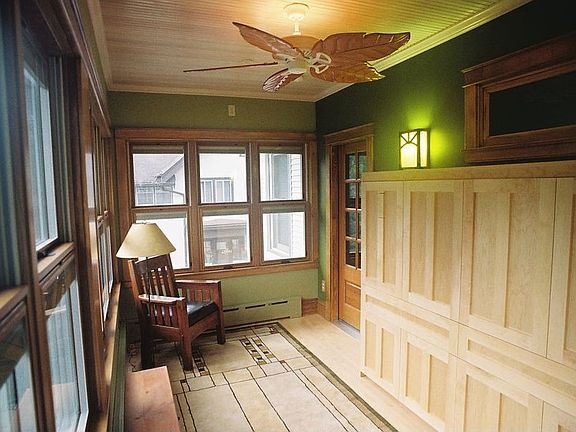 sleeping porch with Murphy bed