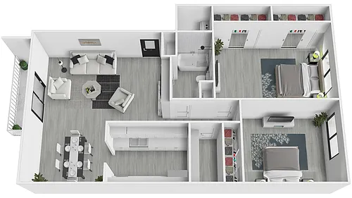Floor plan WND2x2A