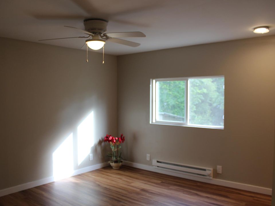 Baseboard heating throughout apartment, fan in bedroom and a/c unit in kitchen window if desired.