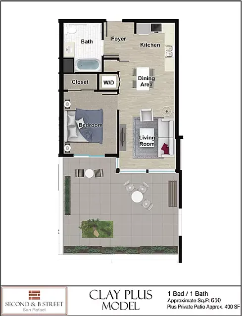 Floor plan Clay Plus Model