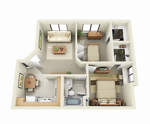 Floor plan 2 Bedroom