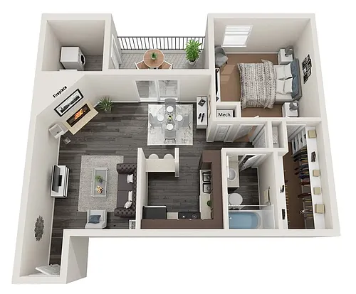 Floor plan Floorplan 1B
