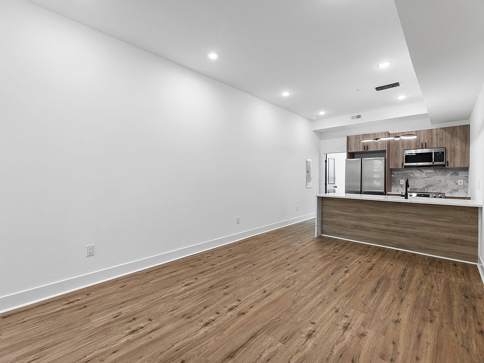 Living room and kitchen