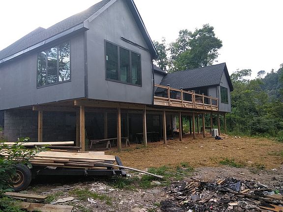 Rear deck from ground level