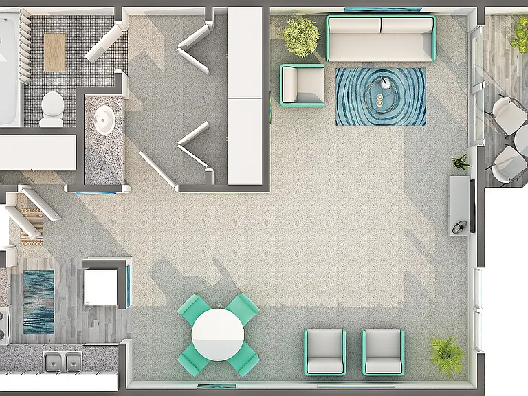 Amhurst | Studio Floorplan Amhurst | Studio Floorplan