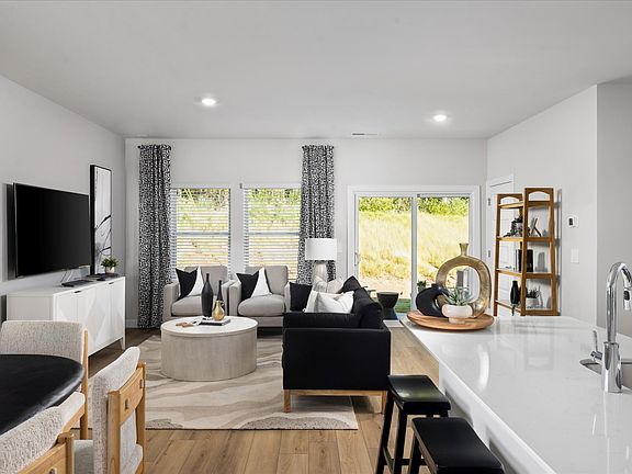 Great room in the Opal floorplan at a Meritage Homes community in Greenville, SC.