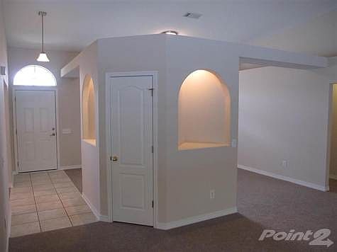 2 lighted niche. Great room to your back.